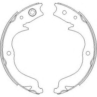 4748.00_!колодки барабанные ручника Mitsubishi Outlander, Citroen C-Crosser 07> фото