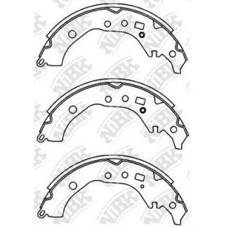 Колодки барабанные к-кт NiBK FN2389 фото