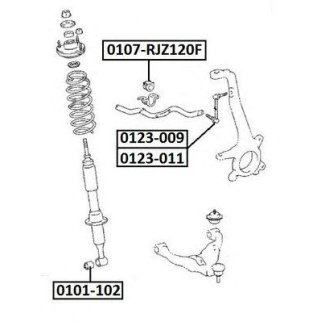 Стойка переднего стабилизатора ASVA 0123-009 фото