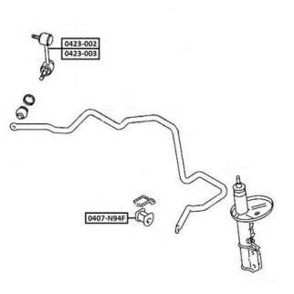 Стойка переднего стабилизатора ASVA 0423-002 фото