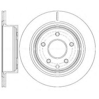 6998.10_диск тормозной задний! Nissan X-Trail 2.0/2.5/2.2DCi 01> фото