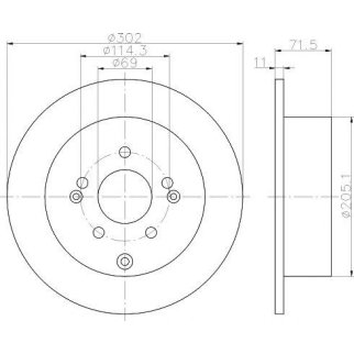 Диск тормозной задний TEXTAR 92166103 фото