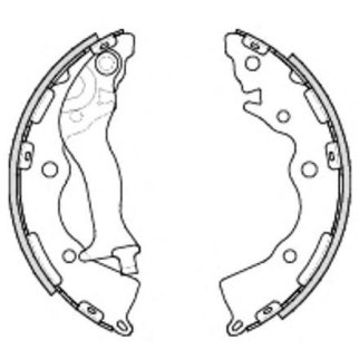 4234.00_=SA153SNS [583051GA00] !колодки барабанные з. Hyundai Accent 05>,Kia Rio 1.4/1.6/1.5CRD 05> фото