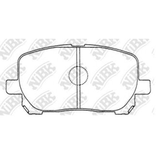 Колодки тормозные передние к-кт NiBK PN1470 фото