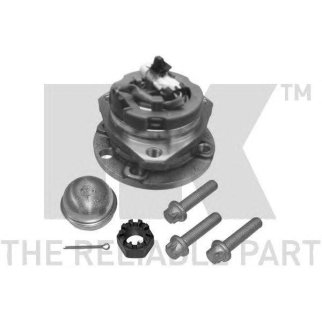 Ступица переднего колеса в сборе с подшипником, с ABS, 4 болта / OPEL Astra-G фото