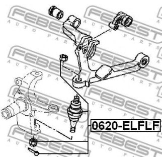 ОПОРА ШАРОВАЯ ПЕРЕДНЕГО НИЖНЕГО РЫЧАГА (FEBEST) фото