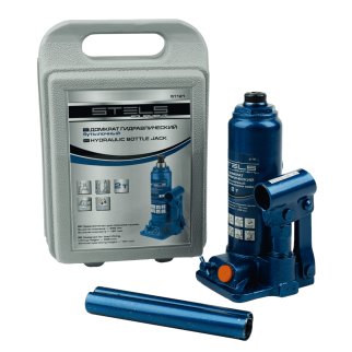 Домкрат бутылочный 2т гидравлический 181-345мм кейс STELS фото 17