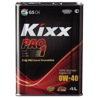 Масло моторное KIXX PAO1 0W40 ACEA C3 синт. 4л фото