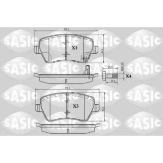 Колодки тормозные SASIC 6214011 фото
