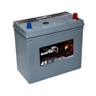 Аккумуляторная батарея KORTEX BLACK Dynamic ASIA 6СТ45 прям. 236х128х225 B24 Турция фото