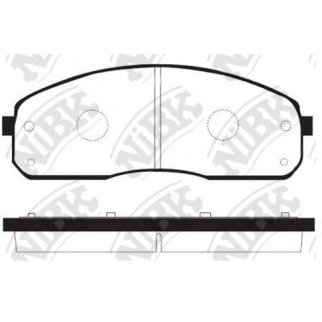 Колодки тормозные передние к-кт NiBK PN0600 фото