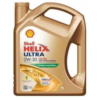 Масло моторное SHELL Helix Ultra 0W-30 синтетическое 4 л 550046685 фото