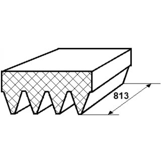 Ремень ручейковый FEBEST 88126-4L813 фото 2