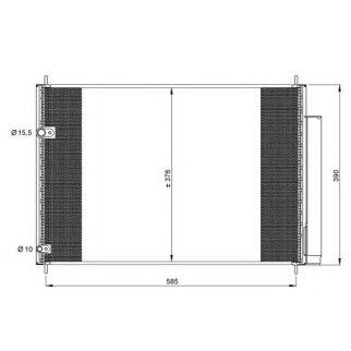 Радиатор кондиционера (конденсер) NRF 35839 фото