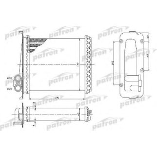 Радиатор отопителя OPEL: OMEGA A 1.8-3.0, 86-94, SENATOR B 2.5i/2.6i/3.0/3.0 24V/3.0i, 87-93 фото