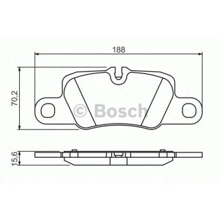 Колодки тормозные задние дисковые к-кт BOSCH 0 986 494 431 фото