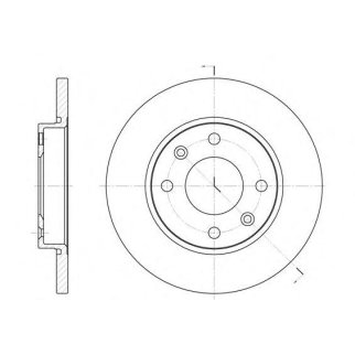 6535.00_диск тормозной передний!Peugeot 206,Citroen Xsara 1.1/1.5D 97> фото