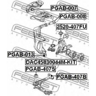 Сайлентблок рычага FEBEST PGAB-007 фото