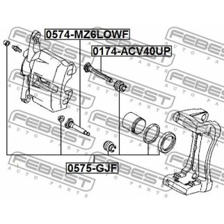 Втулка направляющей суппорта FEBEST 0574-MZ6LOWF фото