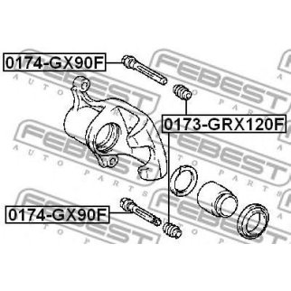 Втулка направляющей суппорта FEBEST 0174-GX90F фото