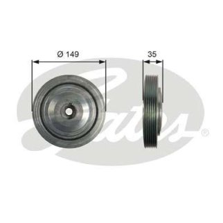 Шкив коленвала Citroen C4 Peugeot 308 2.0 16V 03> фото