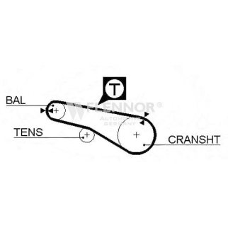 Ремень ГРМ FLENNOR 4963V фото