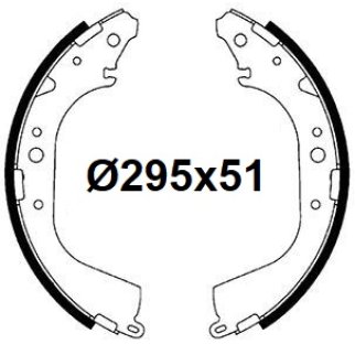 Колодки барабанные к-кт TRIALLI GF 4565 фото 3