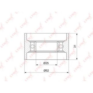Ролик ГРМ LYNXauto PB3041 фото
