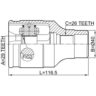 ШРУС внутр правый SUZUKI SX4 RW415/RW416/RW419/RW420 2006-2013 0711-SX4FRH фото 2