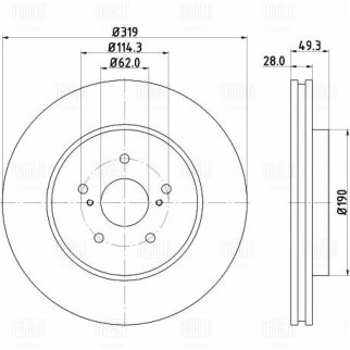 Диск тормозной TRIALLI DF 198008 фото 3