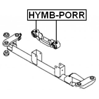Сайлентблок опоры двигателя FEBEST HYMB-PORR фото 2