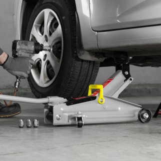 Домкрат подкатной гидравлический 2т 135-355мм MATRIX фото 18