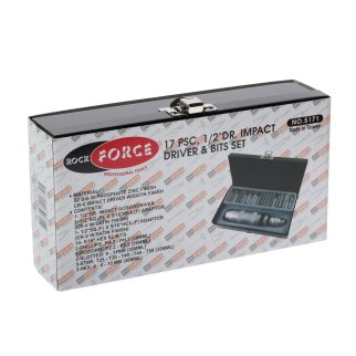 Отвертка ударная с набором вставок 17пр ROCK FORCE фото 1