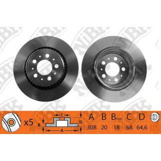 Диск тормозной NiBK RN1181 фото