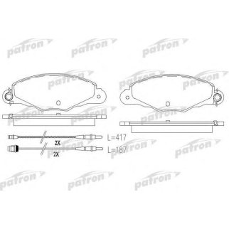 Колодки тормозные дисковые передн CITROEN: XANTIA 97-98, XANTIA 98-03, XANTIA Break 98-03, XM 94-00, XM Break 94-00 фото