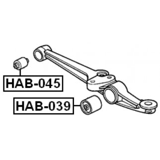 Сайлентблок FEBEST HAB-045 фото 2 Сайлентблок FEBEST HAB-045 фото 2