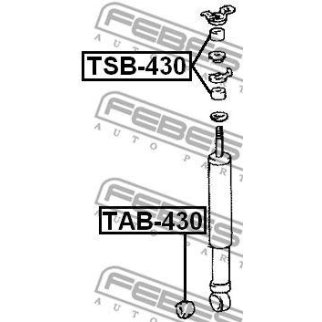 Сайлентблок амортизатора FEBEST TAB-430 фото