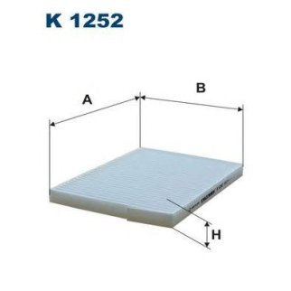 Фильтр салона FILTRON K 1252 фото