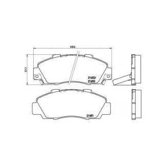 Колодки тормозные передние к-кт brembo P 28 026 фото