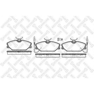 219 002B-SX_колодки дисковые п.! с антискр. пл. Renault Laguna 1.8/2.0/2.2D 93-98 с датчиком износа фото
