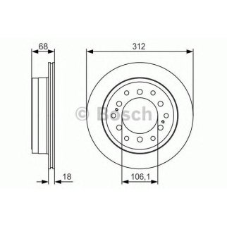 Диск тормозной задний BOSCH 0 986 479 S36 фото