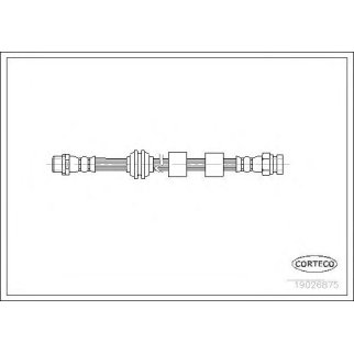 Шланг тормозной CORTECO 19026875 фото