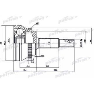 Шрус привода PATRON PCV1559 фото