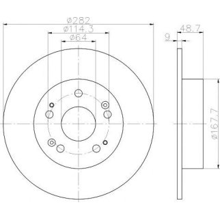 Диск тормозной задний TEXTAR 92204300 фото
