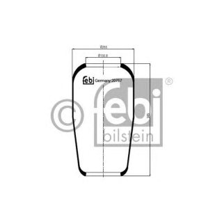 Воздушная подушка (опора пневматическая) FEBI 20757 фото
