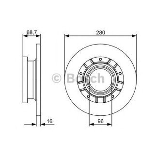 Диск тормозной задний BOSCH 0 986 479 401 фото