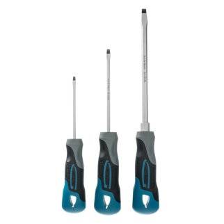 Набор отвёрток SL3 шт, S2, трехкомпонентная рукоятка GROSS фото