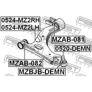 Рычаг передний левый FEBEST 0524-MZ2LH фото