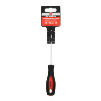 Отвертка Anti-Slip, Ph0x100 мм, CrV, двухкомп. рукоятка MATRIX 12238 фото 1