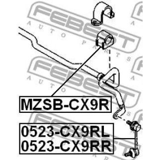 0523CX9RR_тяга стабилизатора переднего правая! Mazda CX-9 07> фото